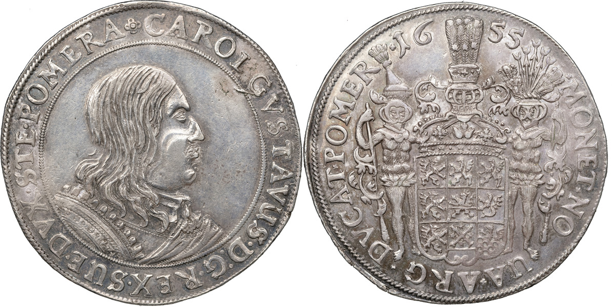 KARL X GUSTAV (1654-1660). POMMERN. STETTIN.