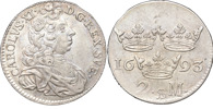KARL XI (1660-1697). STOCKHOLM. 2 mark 1693.