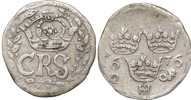 KARL XI (1660-1697). LANDSKRONA. 2 öre 1676.