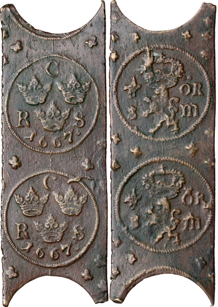 KARL XI (1660-1697). AVESTA. 1/6 öre SM 1667.