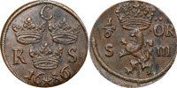 KARL XI (1660-1697). AVESTA. 1/6 öre SM 1686.