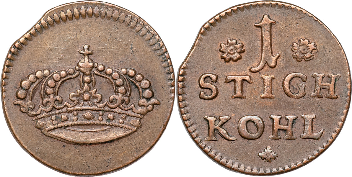 KARL XI (1660-1697). SALA SILVERVERK OCH GRUVA (Västmanland). Stig kol.