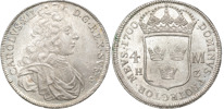 KARL XII (1697-1718). STOCKHOLM. 4 mark 1700.