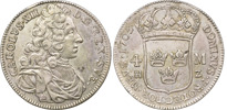 KARL XII (1697-1718). STOCKHOLM. 4 mark 1705.
