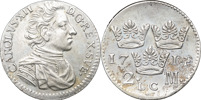 KARL XII (1697-1718). STOCKHOLM. 2 mark 1714.