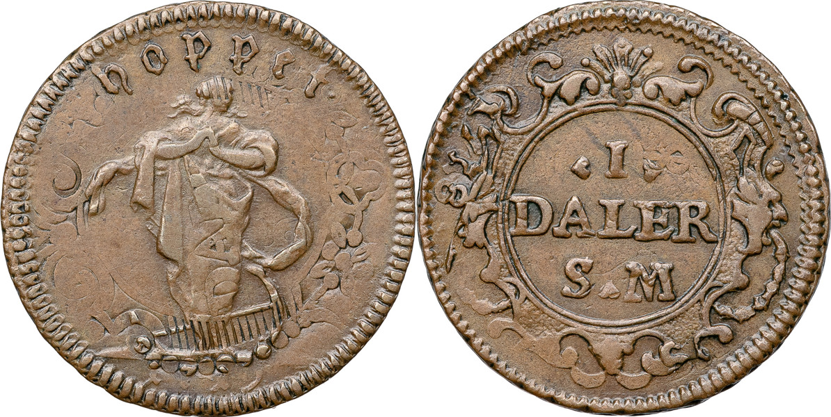 KARL XII (1697-1718). STOCKHOLM. Daler SM 1719.