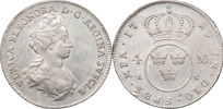 ULRIKA ELEONORA (1718-1720). STOCKHOLM. 4 mark 1720.