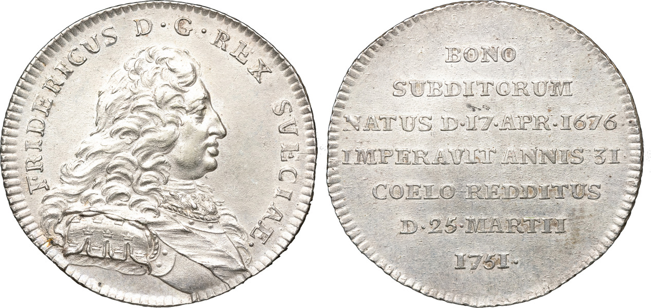 FREDRIK (1720-1751). STOCKHOLM. 2 mark 1751.