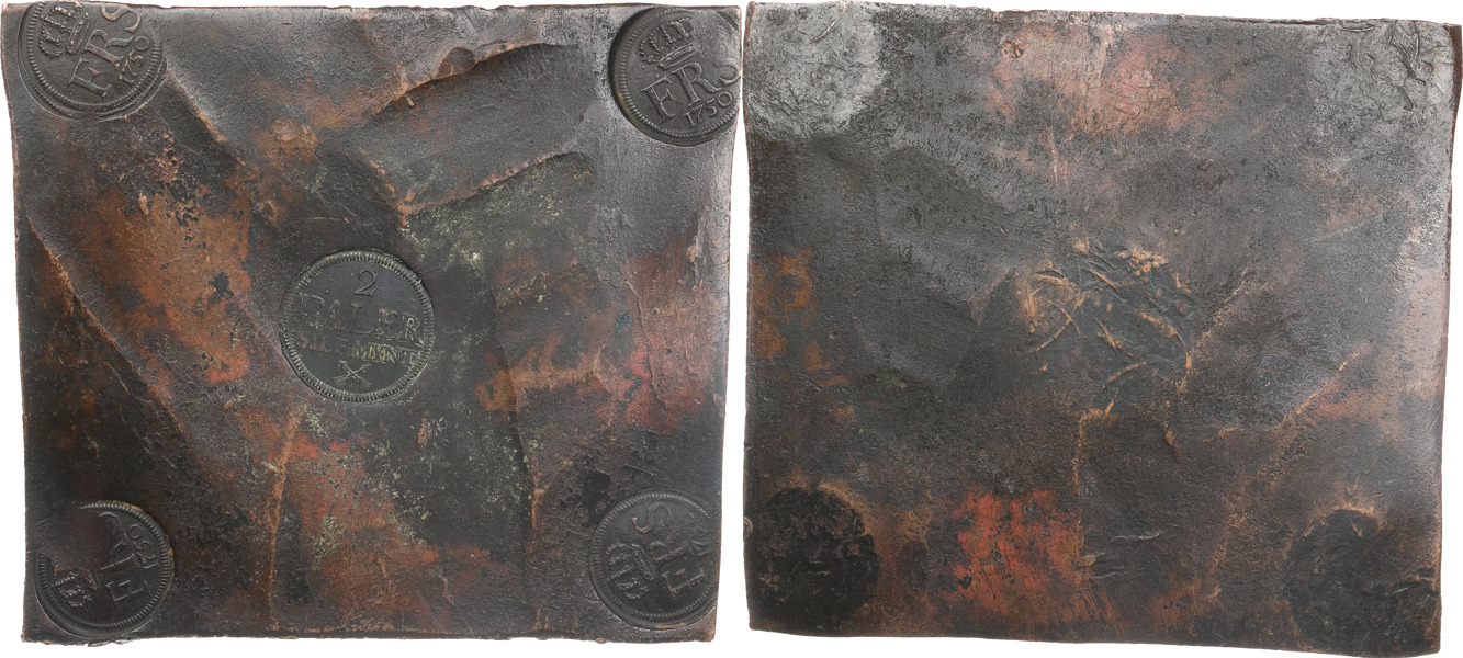 FREDRIK (1720-1751). AVESTA. 2 daler SM 1750.