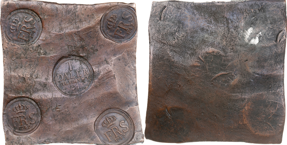 FREDRIK (1720-1751). AVESTA. Daler SM 1747.