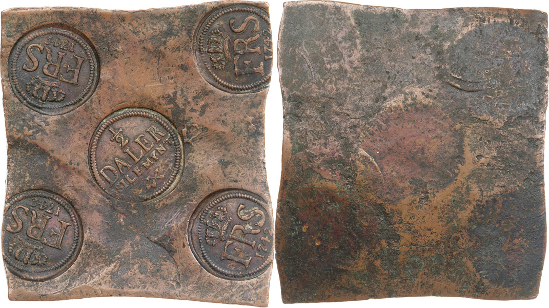 FREDRIK (1720-1751). AVESTA. 1/2 daler SM 1742.
