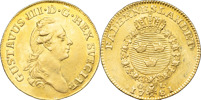 GUSTAV III (1771-1792). STOCKHOLM. Dukat 1781.
