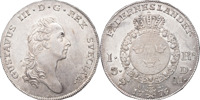 GUSTAV III (1771-1792). STOCKHOLM. Riksdaler / 3 daler SM 1776.
