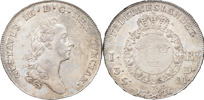 GUSTAV III (1771-1792). STOCKHOLM. Riksdaler / 3 daler SM 1776.