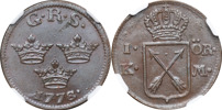 GUSTAV III (1771-1792). AVESTA. Öre KM 1778 (präglad 1779).