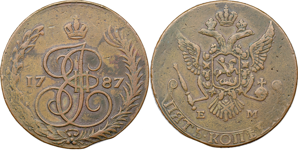 GUSTAV III (1771-1792). AVESTA. 5 kopek 1787.