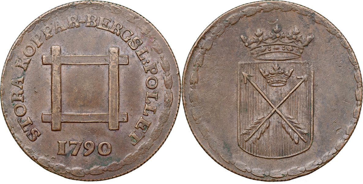 GUSTAV III (1771-1792). STORA KOPPARBERGS GRUVA OCH BERGSLAG. AVESTA.