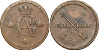 GUSTAV IV ADOLF (1792-1809). STOCKHOLM. 1/2 skilling 1805.