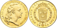 KARL XIII (1809-1818). STOCKHOLM. Dukat 1814.