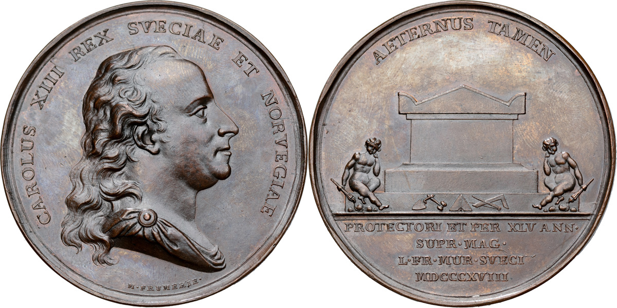 KARL XIII (1809-1818). Kungens död och begravning 1818. Av M.