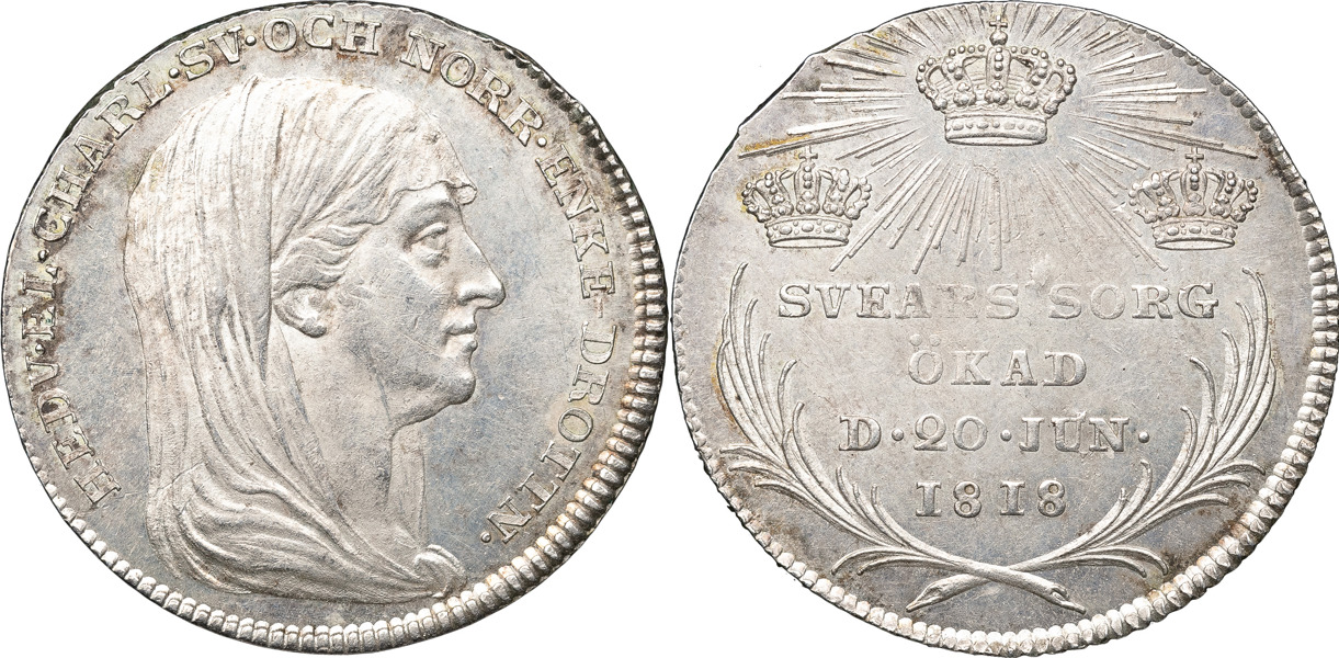 KARL XIV JOHAN (1818-1844). STOCKHOLM. 1/3 riksdaler 1818.