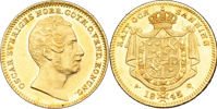 OSKAR I (1844-1859). Dukat 1845. Bredare porträtt.