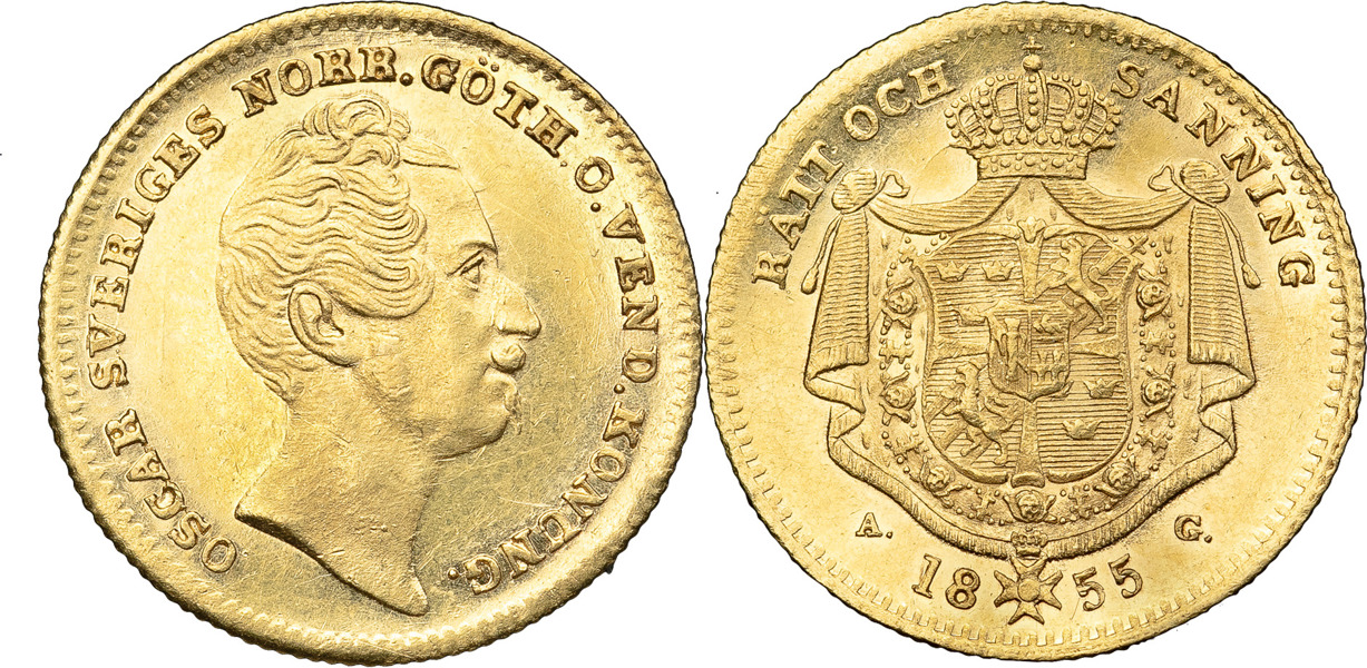 OSKAR I (1844-1859). Dukat 1855.