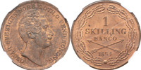 OSKAR I (1844-1859). Skilling 1854.