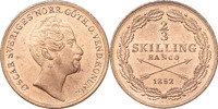 OSKAR I (1844-1859). 2/3 skilling banco 1852.