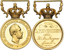 KARL XV (1859-1872). Kungens enskilda belöningsmedalj (hovmedalj).