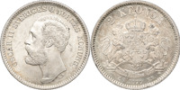 OSKAR II (1872-1907). 2 kronor 1877.