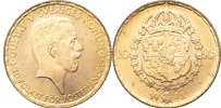 GUSTAV V (1907-1950). 20 kronor 1925. Ettårstyp.