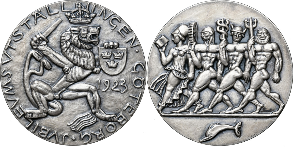 GUSTAV V (1907-1950). Göteborgsutställningen i Göteborg 1923.