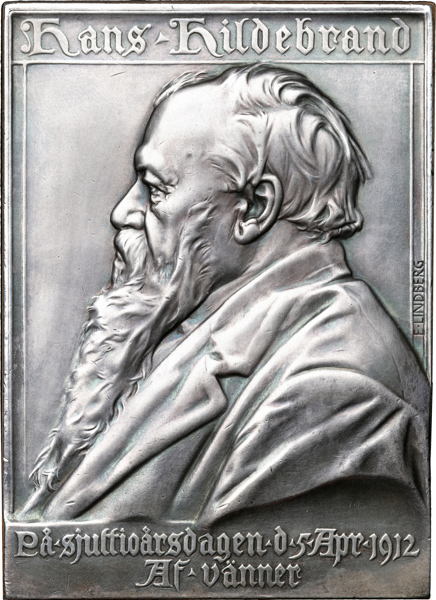 GUSTAV V (1907-1950). Hildebrand, Hans (1842-1913). Riksantikvarie, numismatiker.