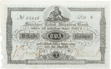2 riksdaler banco 1857. S 64846.