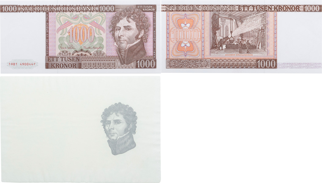 1 000 kronor 1981. 4900447.