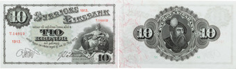 10 kronor 1913. T,14819.