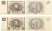 5 kronor 1961 (SG 936092) och 1962 (TH 902206). Stjärnmärkta.