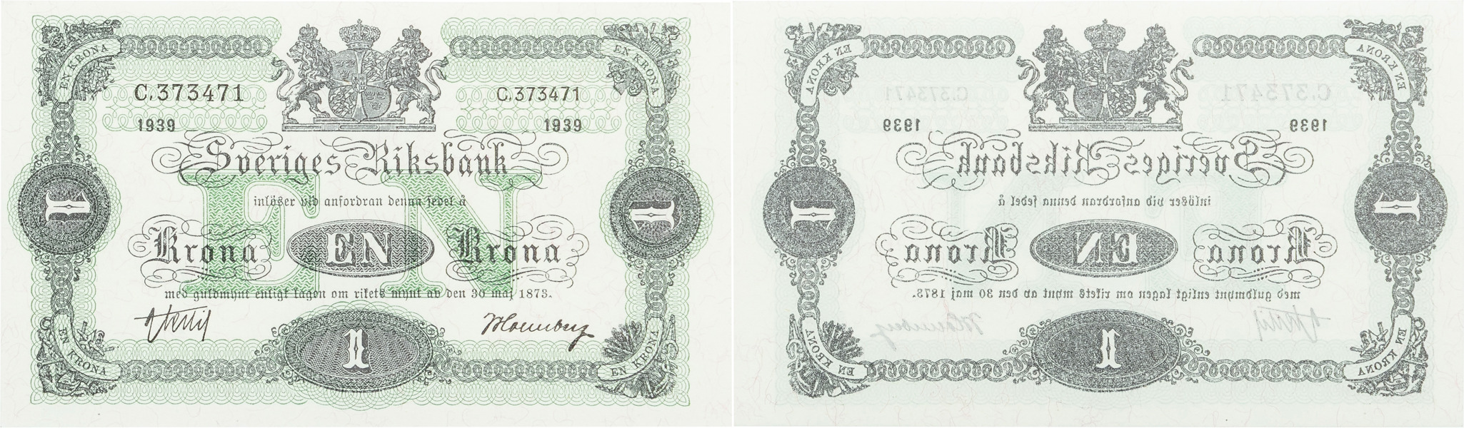 Krona 1939. C,373471.