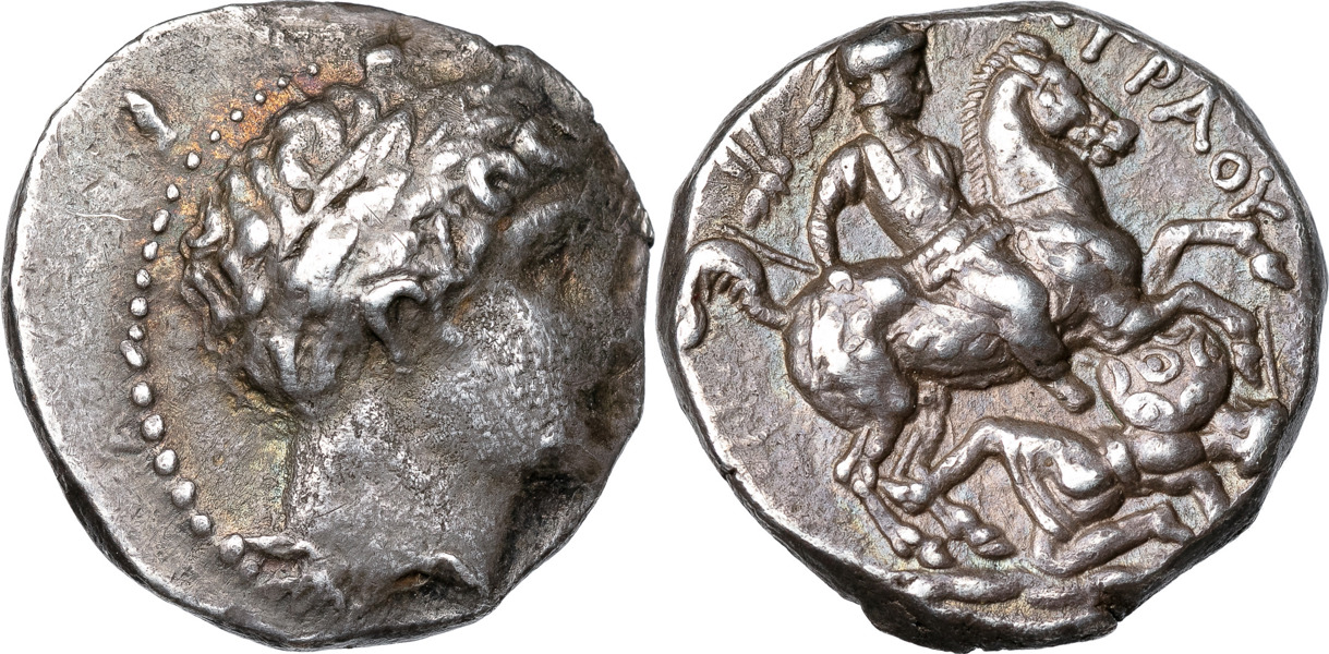 GREEK COINS. KINGDOM OF PAEONIA. Patraos. (340-315 B.C.). AR tetradrachm.