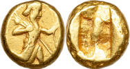 GREEK COINS. LYDIA. KINGDOM OF LYDIA. Under Persian Rule. Darius I (521-482 B.C.). AV stater.