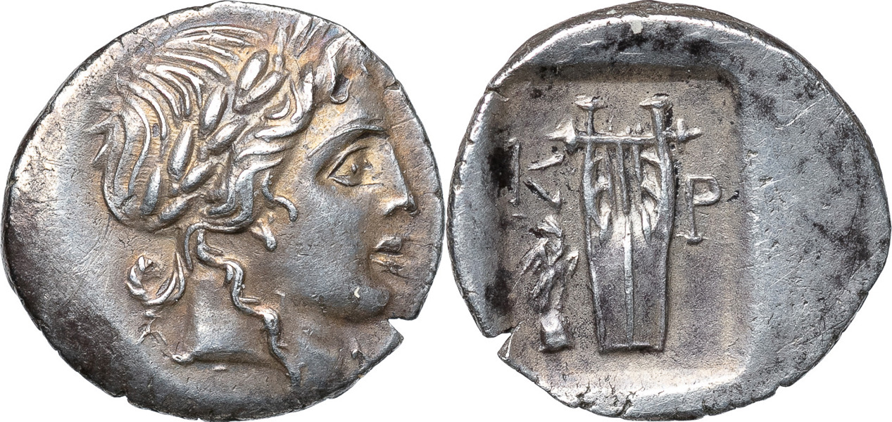 GREEK COINS. LYCIA, KRAGOS. (After 168 B.C.). AR drachm.