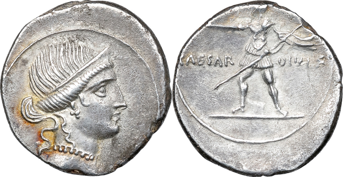 Roman Republic. OCTAVIAN (32-31 B.C.). AR denarius.