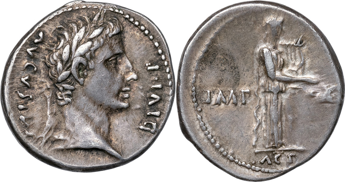 Roman Empire. AUGUSTUS (27 B.C.-A.D. 14). AR denarius.
