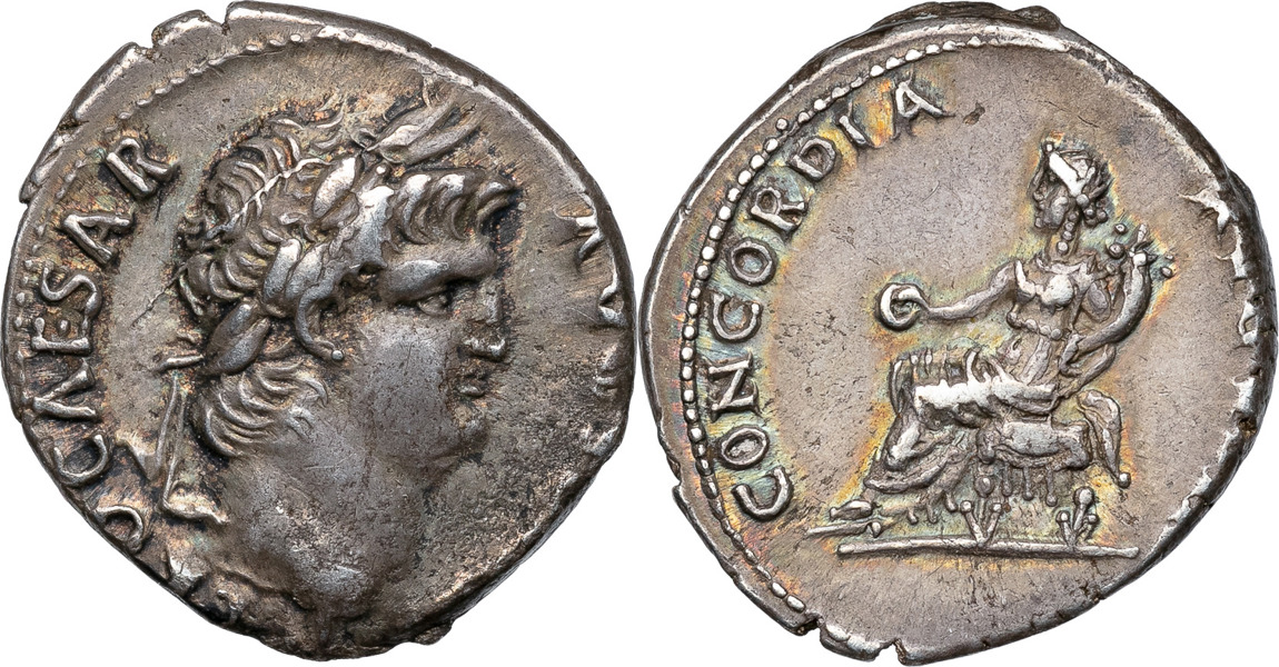 Roman Empire. NERO (A.D. 54-68). AR denarius.