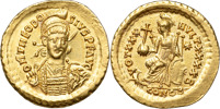 Roman Empire. THEODOSIUS II (A.D. 402- 450). AV solidus.