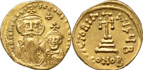 BYZANTINE COINS. HERACLIUS (A.D 610-641). AV solidus.