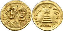 BYZANTINE COINS. HERACLIUS (A.D 610-641). AV solidus.