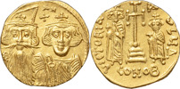 BYZANTINE COINS. CONSTANS II (A.D 641-668). AV solidus. 