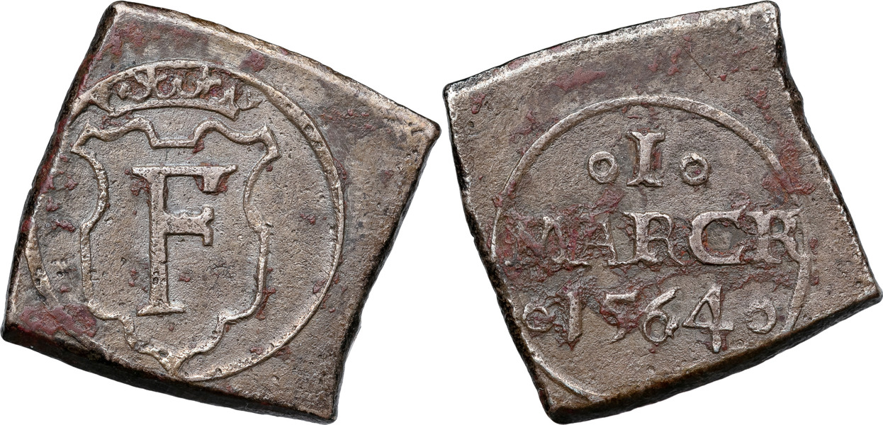 DANMARK / DENMARK. Frederik II (1559-1588). Mark 1564.